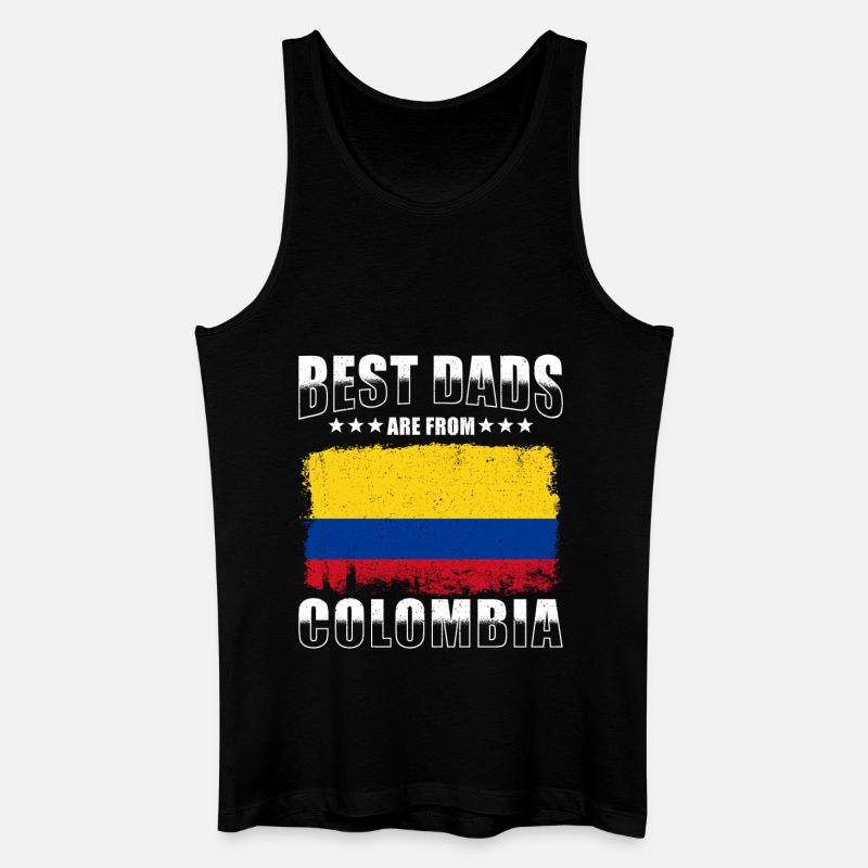 Kolumbianischer Vater - Männer Bio Tank Top - Schwarz