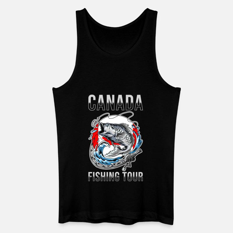 Angeltour Kanada - Männer Bio Tank Top - Schwarz