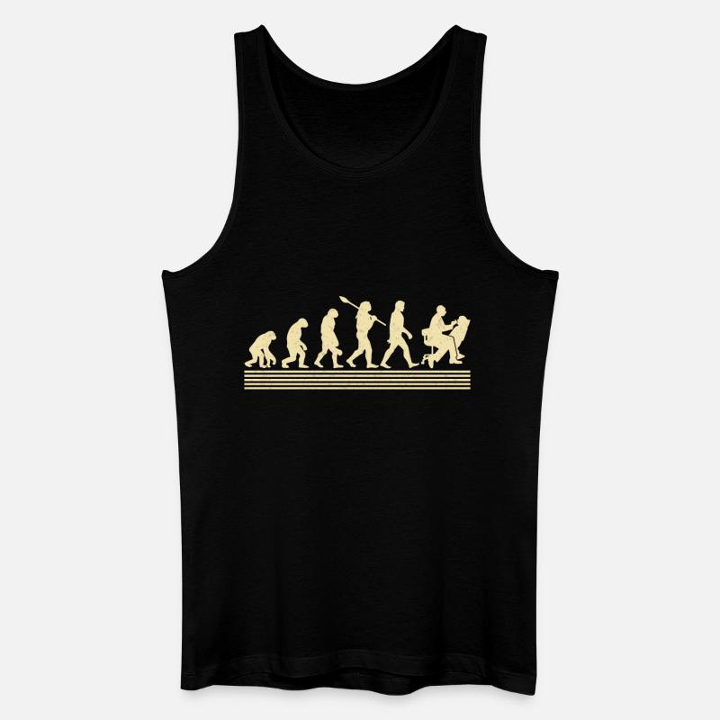 Zahnhygieniker Evolution - Männer Bio Tank Top - Schwarz