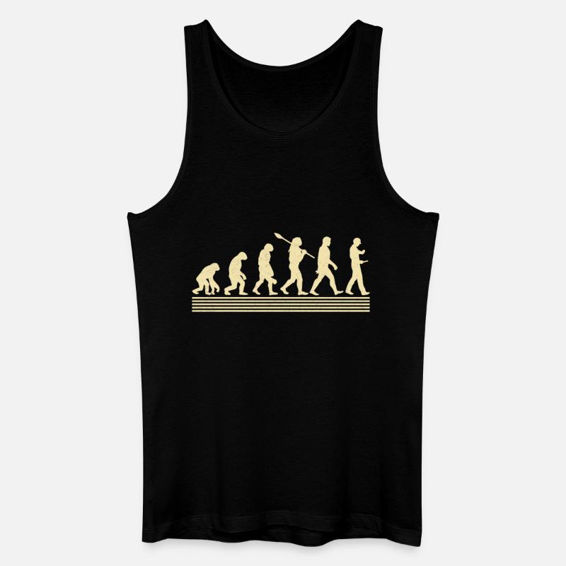 Ingenieur-evolution - Männer Bio Tank Top - Schwarz