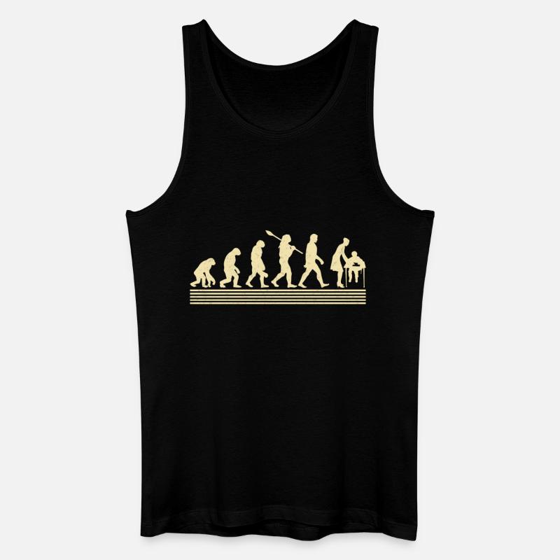 Evolution Des Mittelschullehrers - Männer Bio Tank Top - Schwarz