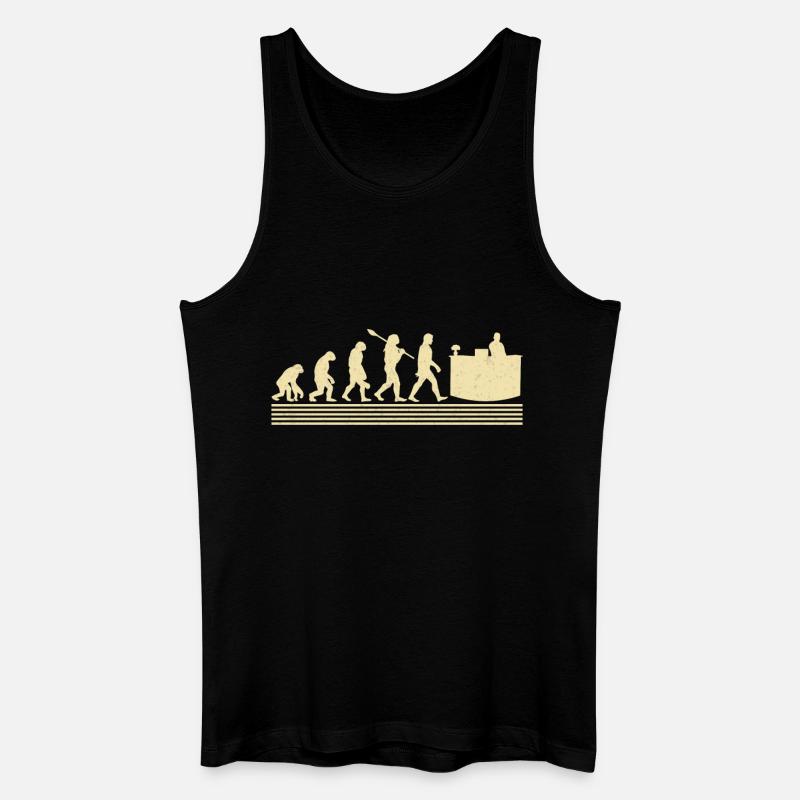 Evolution of Receptionists - Men’s Organic Tank Top - black