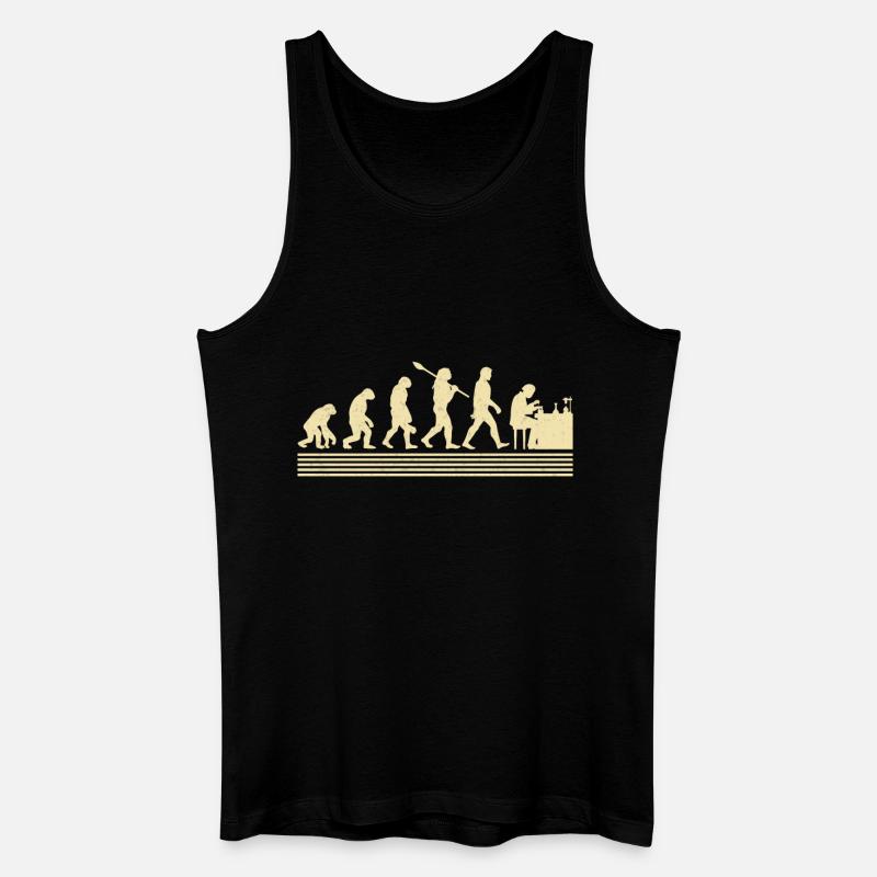 Chemiker-evolution - Männer Bio Tank Top - Schwarz