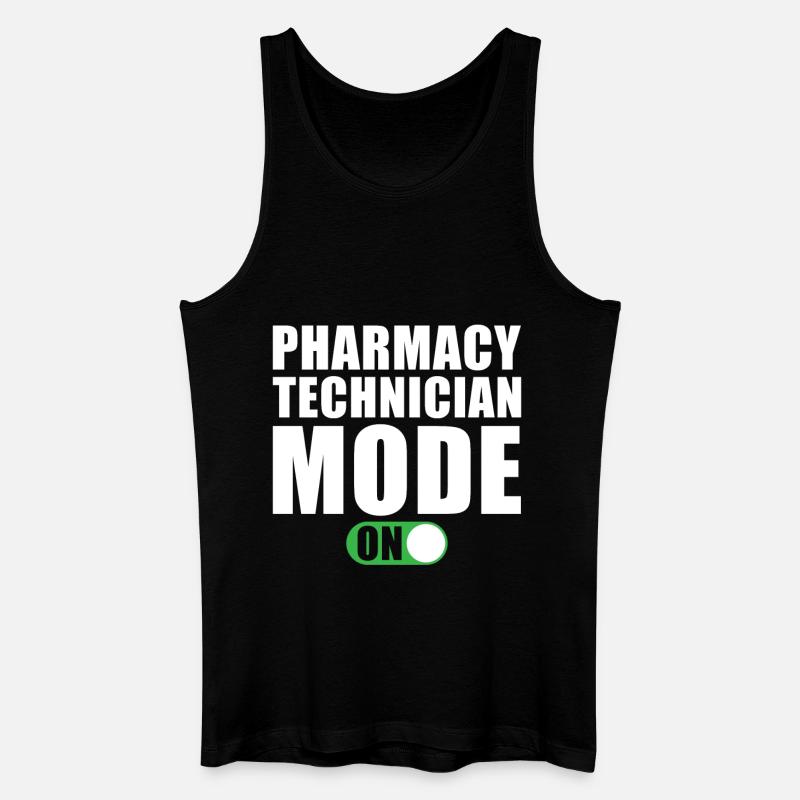 Pharmazeutisch technischer Modus An - Männer Bio Tank Top - Schwarz