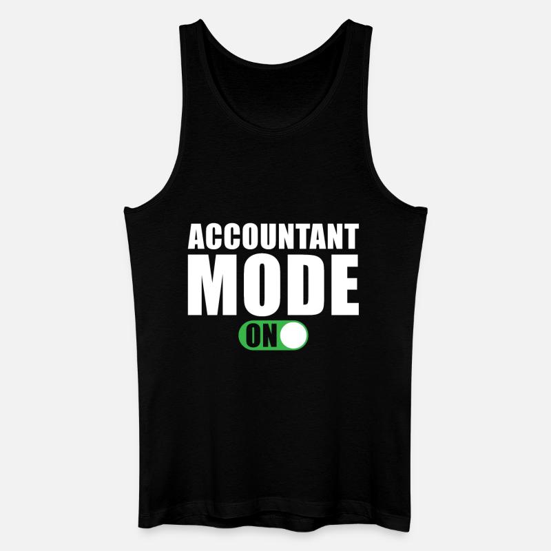 Mode comptable activé - Débardeur bio Homme - noir