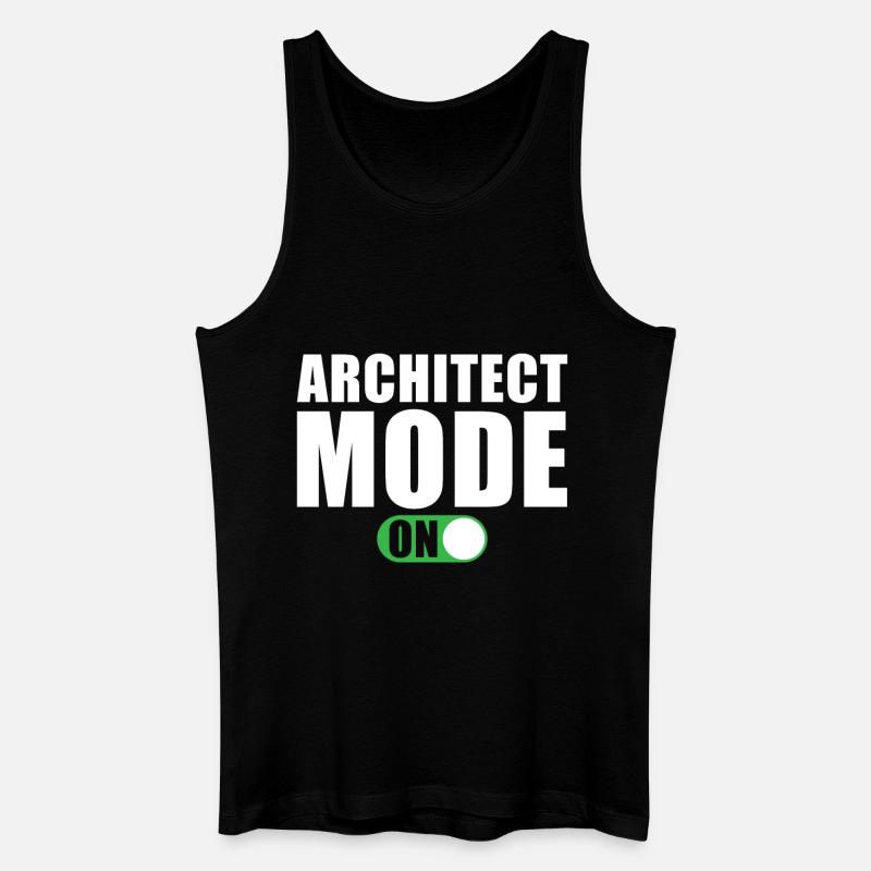 Mode Architecte activé - Débardeur bio Homme - noir