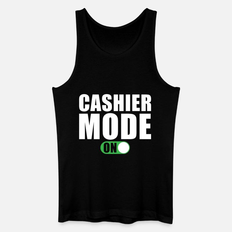 Kassierer Modus Ein - Männer Bio Tank Top - Schwarz