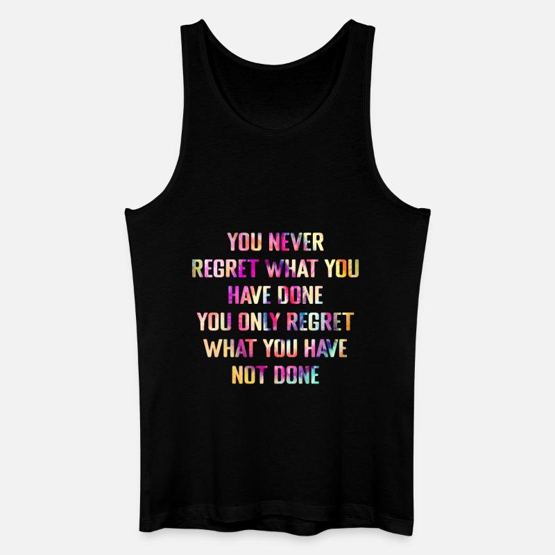 Inspiration Spruch - Männer Bio Tank Top - Schwarz