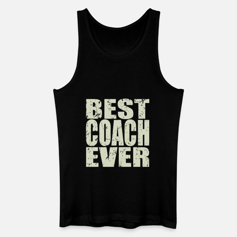 Best Coach ever Coach Geschenk - Männer Bio Tank Top - Schwarz