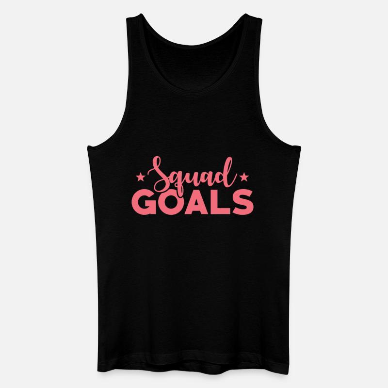 Squad Goals - Männer Bio Tank Top - Schwarz