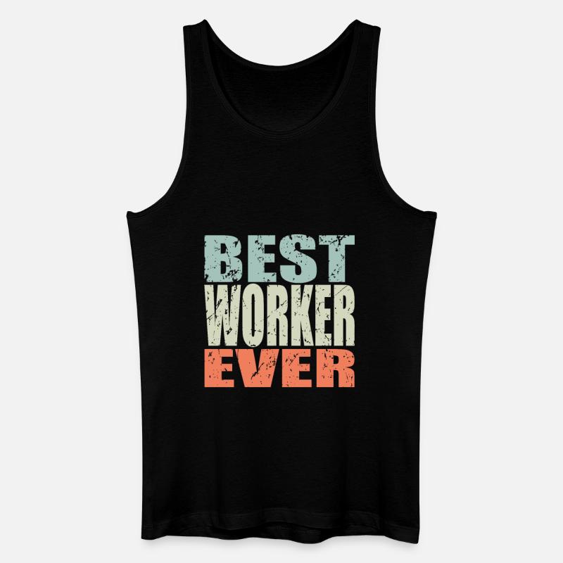 Best Arbeiter ever Arbeiter Geschenk - Männer Bio Tank Top - Schwarz