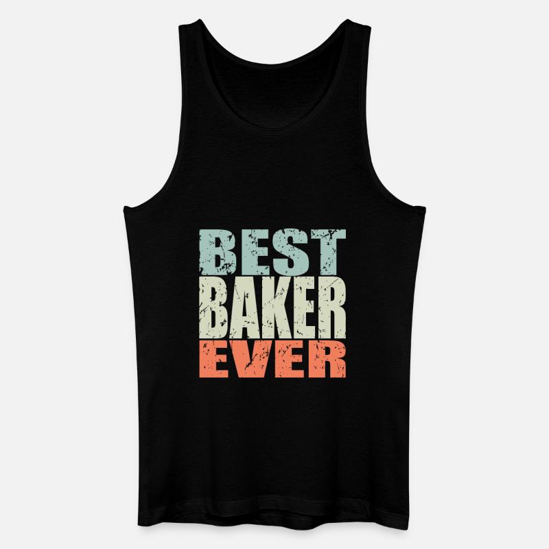 Best Bäcker ever Bäcker Geschenk - Männer Bio Tank Top - Schwarz