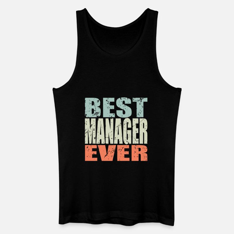 Best Manager ever Manager Geschenk - Männer Bio Tank Top - Schwarz