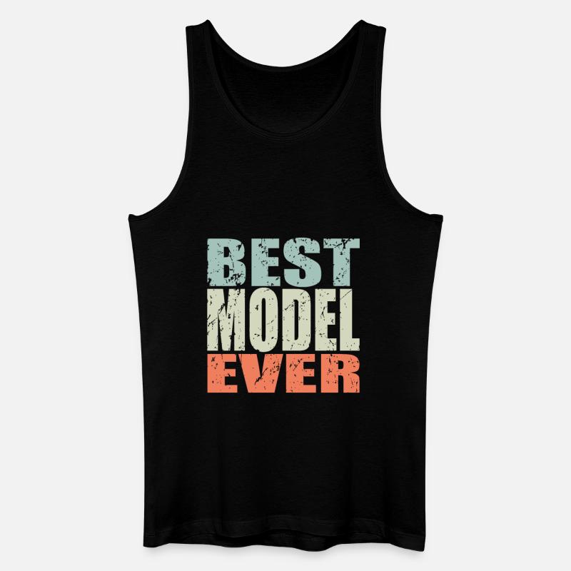 Best Model ever Model Geschenk - Männer Bio Tank Top - Schwarz