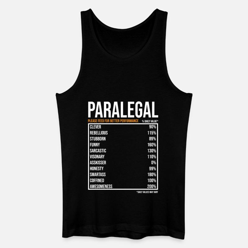 Rechtsanwaltsfachangestellte - Männer Bio Tank Top - Schwarz