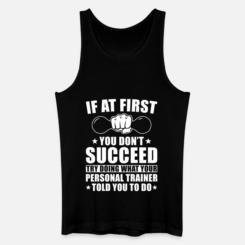 Personal Trainer Geschenk - Männer Bio Tank Top - Schwarz