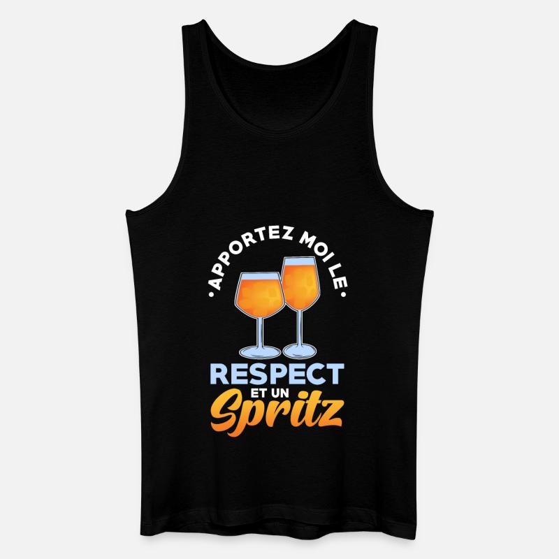 Spritz Cocktail - Männer Bio Tank Top - Schwarz