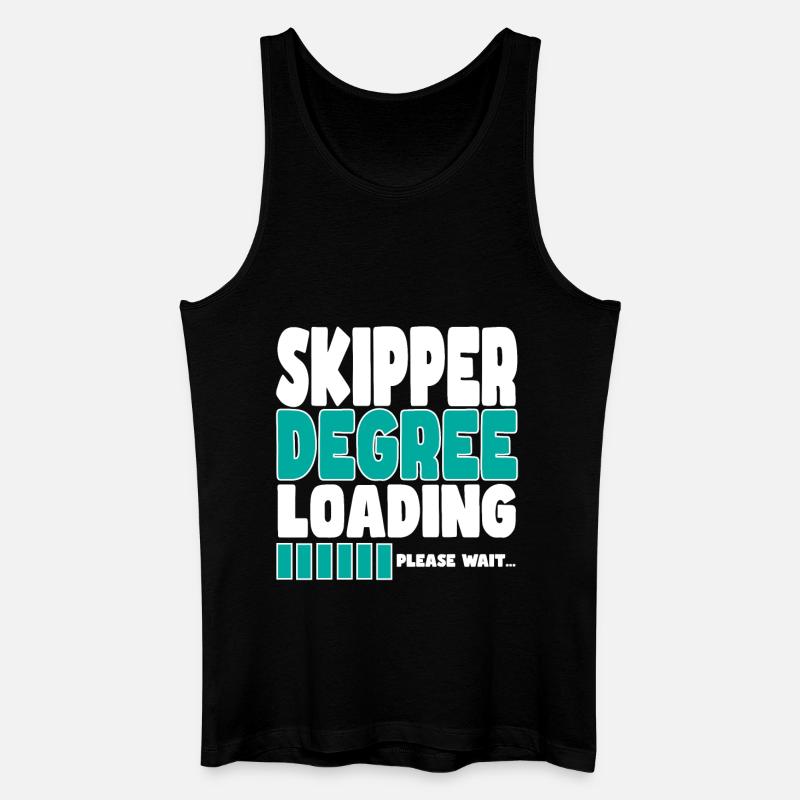 Skipper lädt Ausbildung - Männer Bio Tank Top - Schwarz