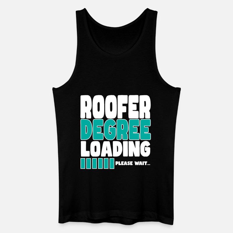Dachdecker lädt Ausbildung - Männer Bio Tank Top - Schwarz
