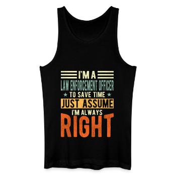 Police officer - Men’s Organic Tank Top - black - Front