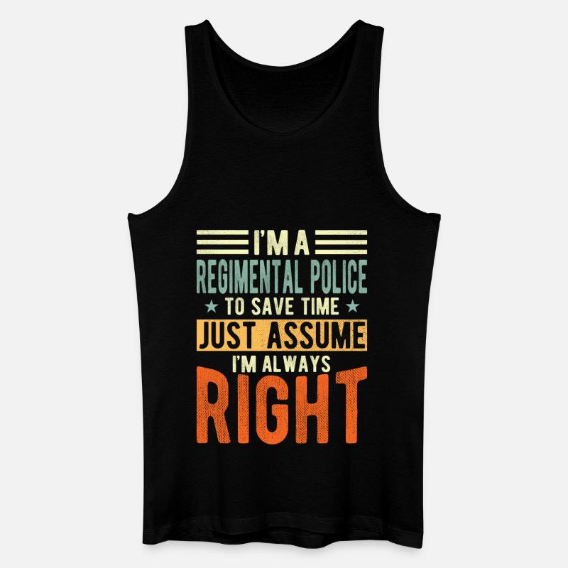 Regimentspolizei - Männer Bio Tank Top - Schwarz