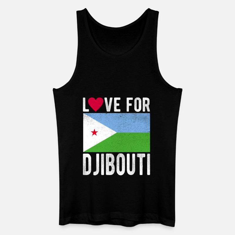 Dschibuti Souvenir - Männer Bio Tank Top - Schwarz