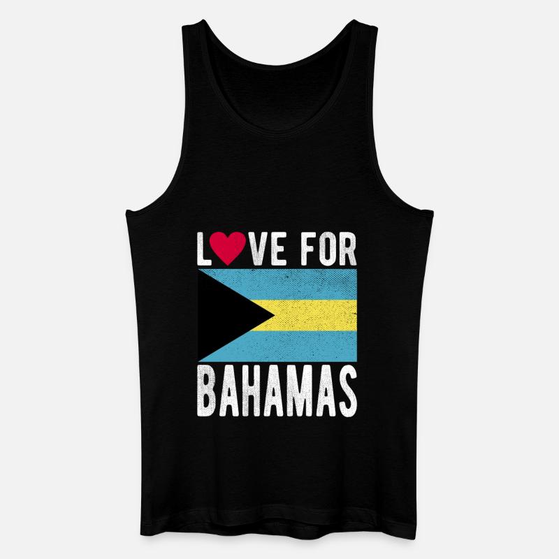 Bahamas Souvenir - Männer Bio Tank Top - Schwarz