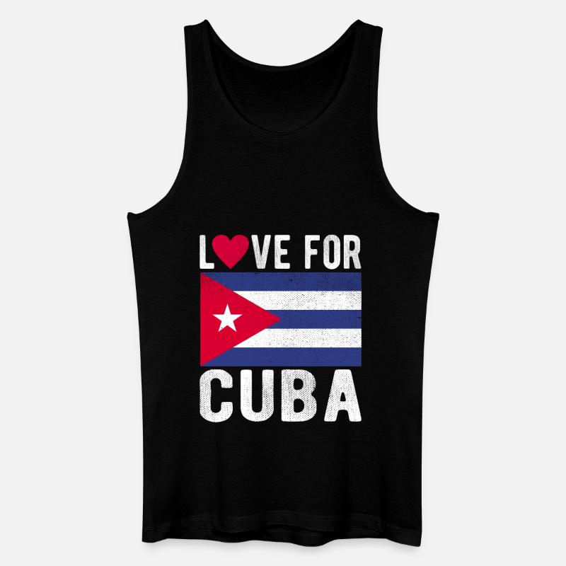 Kuba Souvenir - Männer Bio Tank Top - Schwarz