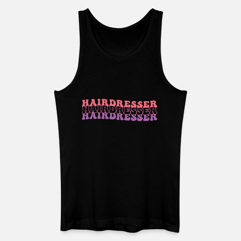 Krankenschwester Hippie - Männer Bio Tank Top - Schwarz