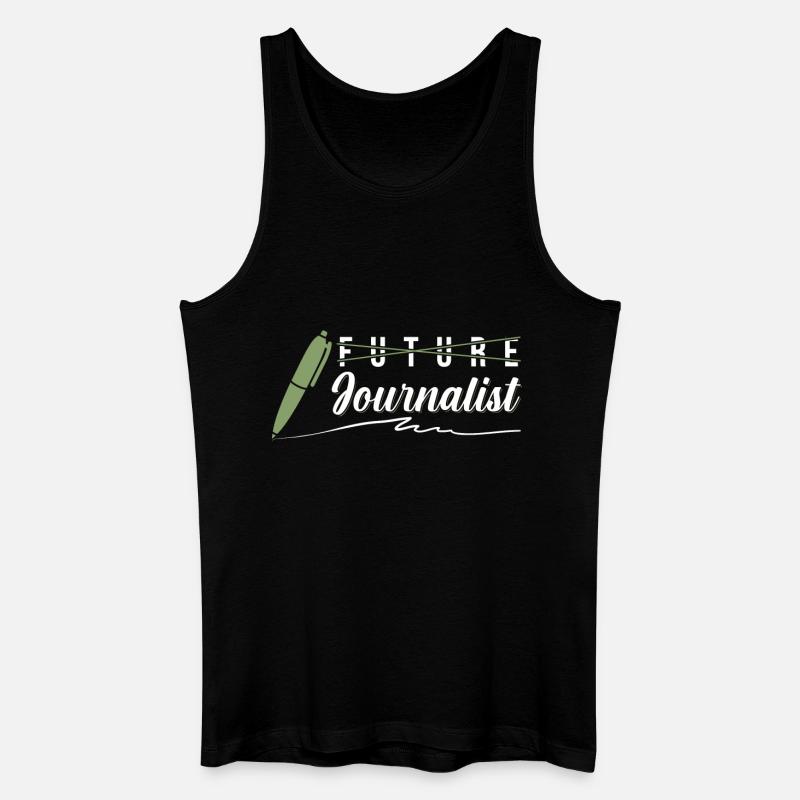 Journalismus Abschluss - Männer Bio Tank Top - Schwarz