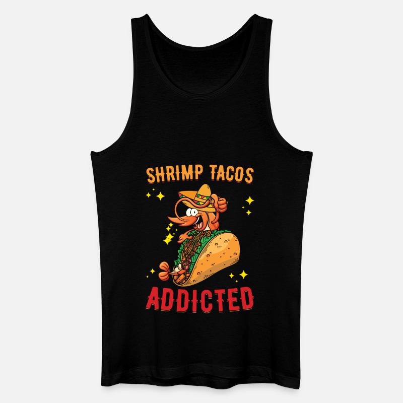 Schrimp Tacos - Männer Bio Tank Top - Schwarz