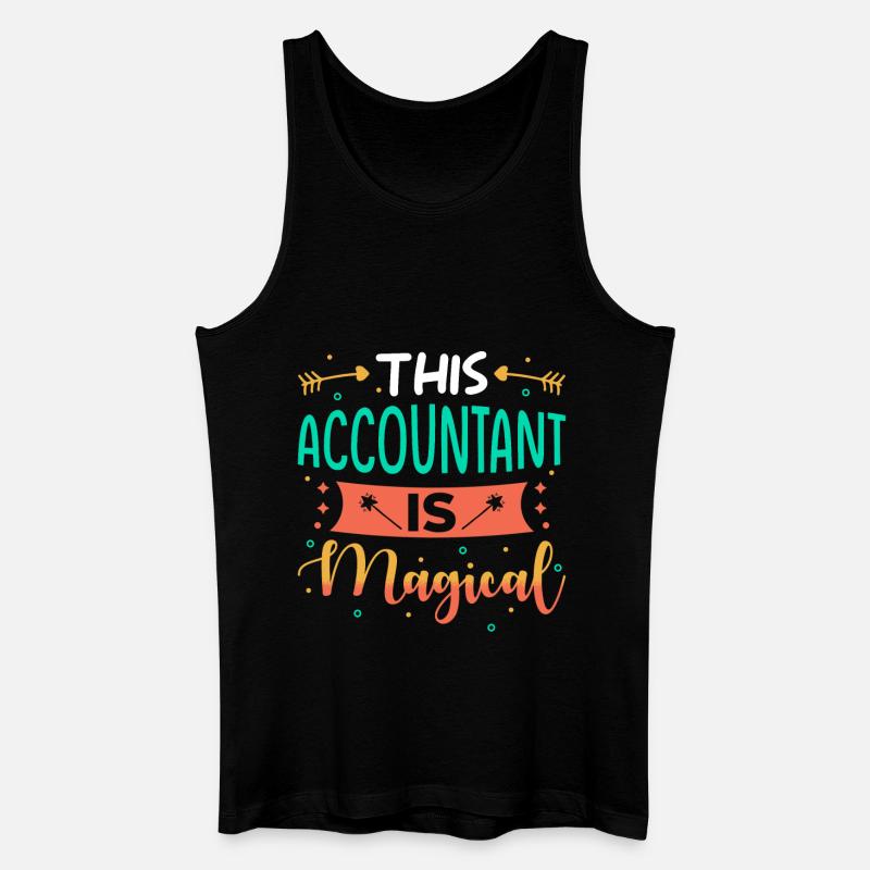 Buchhalterin Geschenk - Männer Bio Tank Top - Schwarz