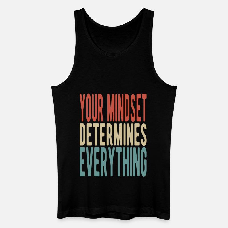 Your mindset determines everything - Men’s Organic Tank Top - black