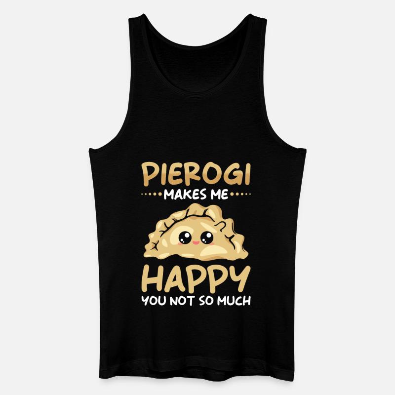 Piroggen Teigtaschen - Männer Bio Tank Top - Schwarz