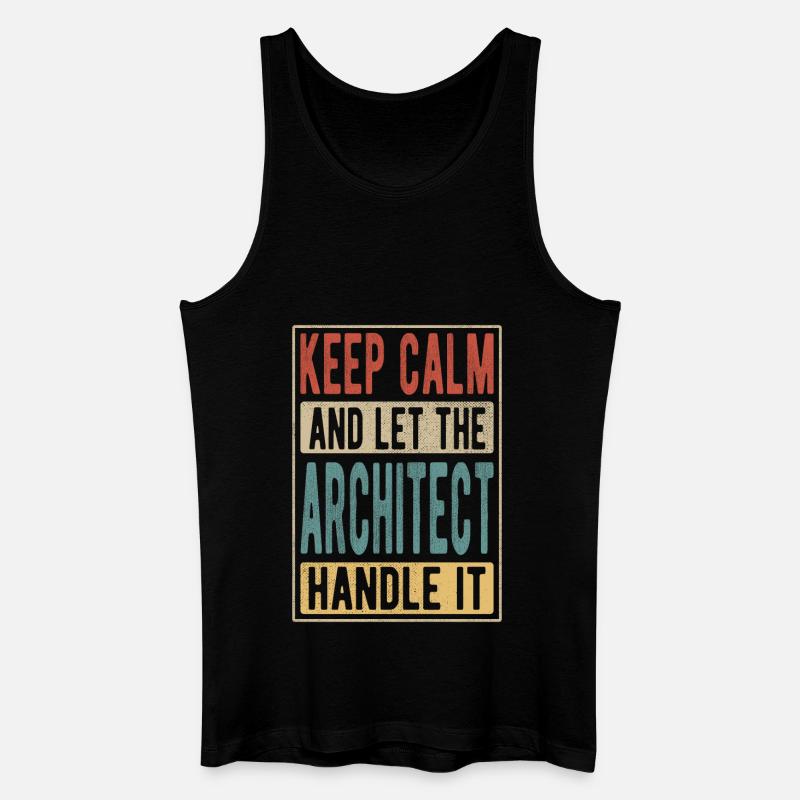 Architekt Retro Geschenk - Männer Bio Tank Top - Schwarz