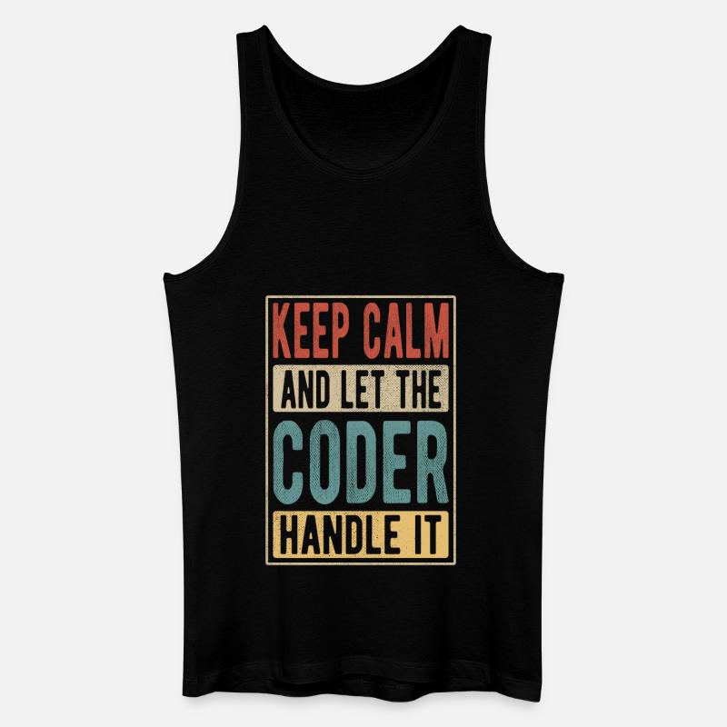 Codierer Retro Geschenk - Männer Bio Tank Top - Schwarz