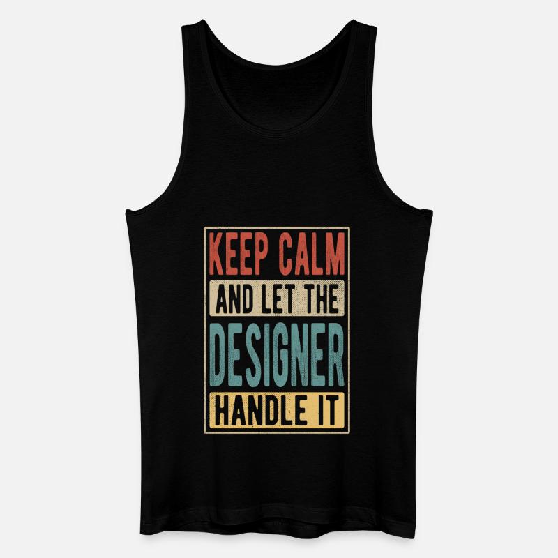 Designer Retro Geschenk - Männer Bio Tank Top - Schwarz