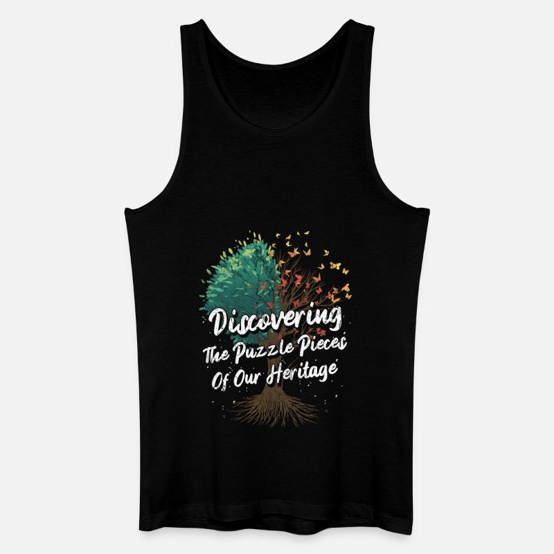 Genealogie Spruch - Männer Bio Tank Top - Schwarz
