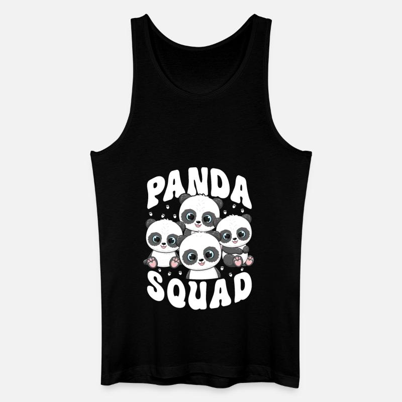 Panda Squad - Men’s Organic Tank Top - black