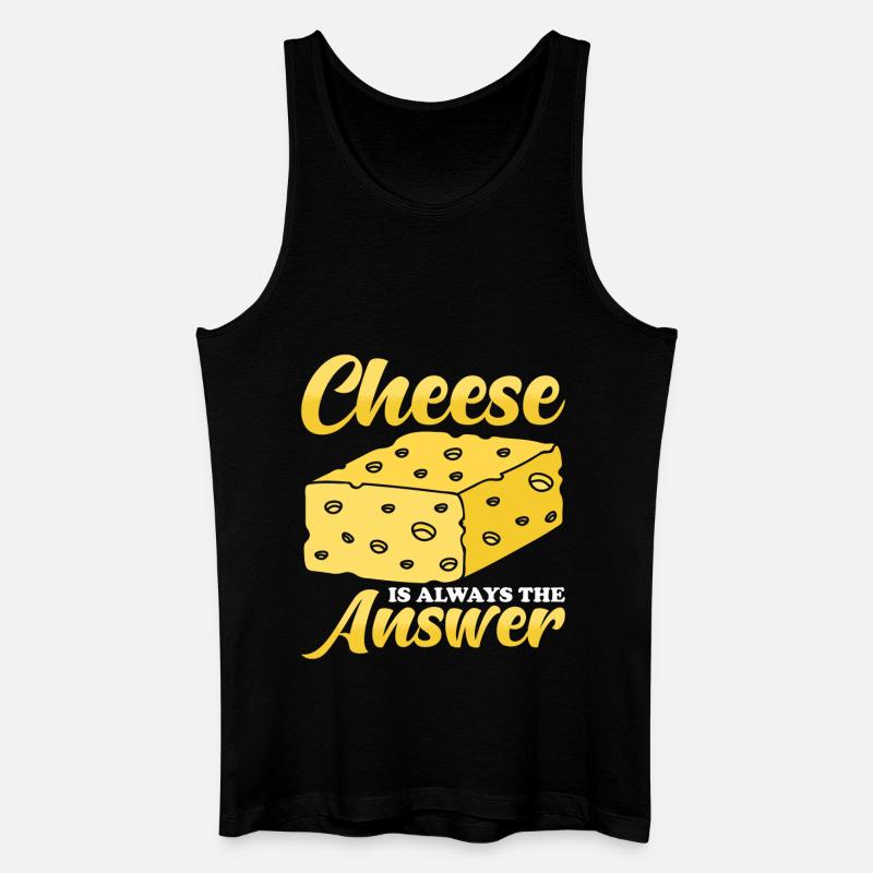 Käse Geschenk - Männer Bio Tank Top - Schwarz