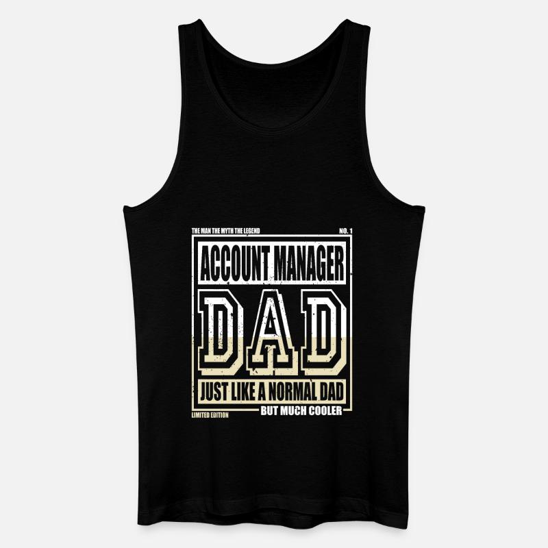 Buchhalter Papa Geschenk - Männer Bio Tank Top - Schwarz