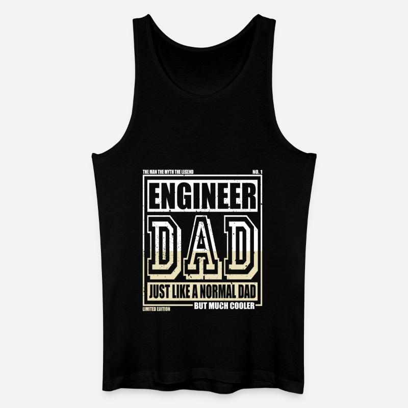 Engineer Daddy Gift - Men’s Organic Tank Top - black