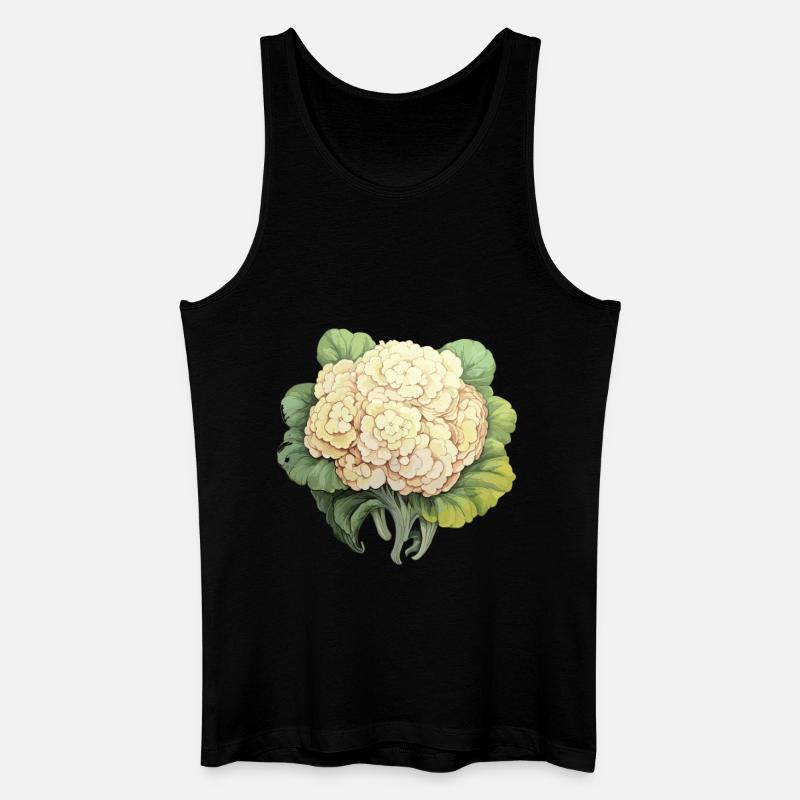 Blumenkohl Gemüse - Männer Bio Tank Top - Schwarz