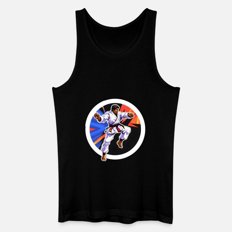 Karate Kampfkunst - Männer Bio Tank Top - Schwarz