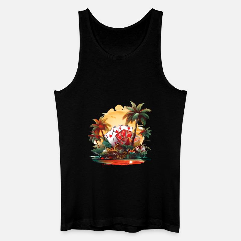 Kasyno - Ekologiczny tank top męski - czarny