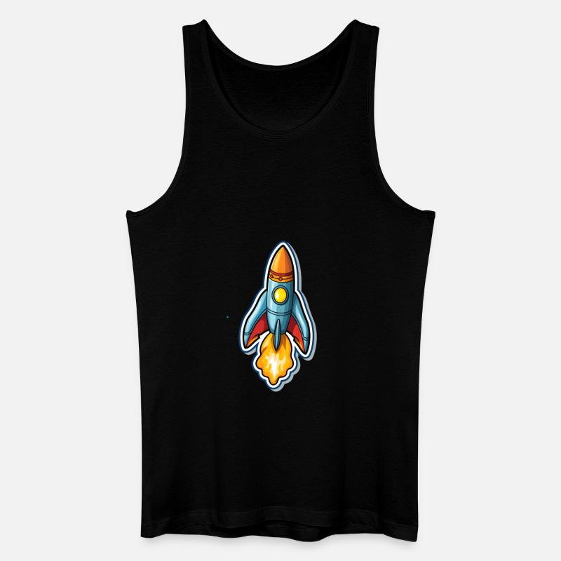 Raketenwissenschaft - Männer Bio Tank Top - Schwarz