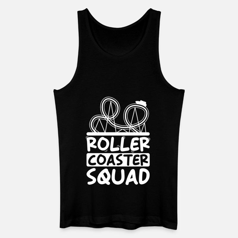 Rollercoaster Squad Vergnügungspark-gruppe - Männer Bio Tank Top - Schwarz