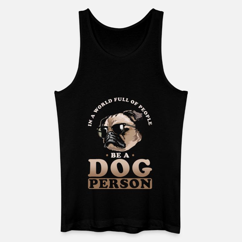 Hundemensch Hund Niedlich - Männer Bio Tank Top - Schwarz