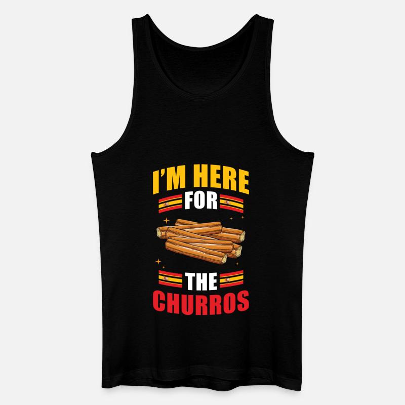 Churros Spanische Küche - Männer Bio Tank Top - Schwarz