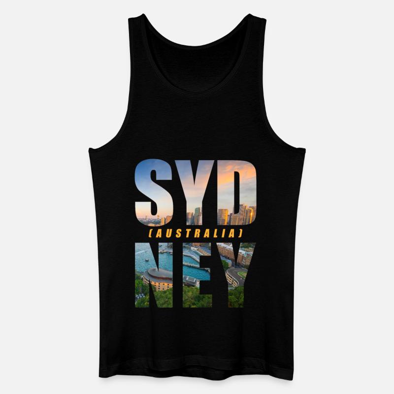 Sydney Australien Souvenir - Männer Bio Tank Top - Schwarz